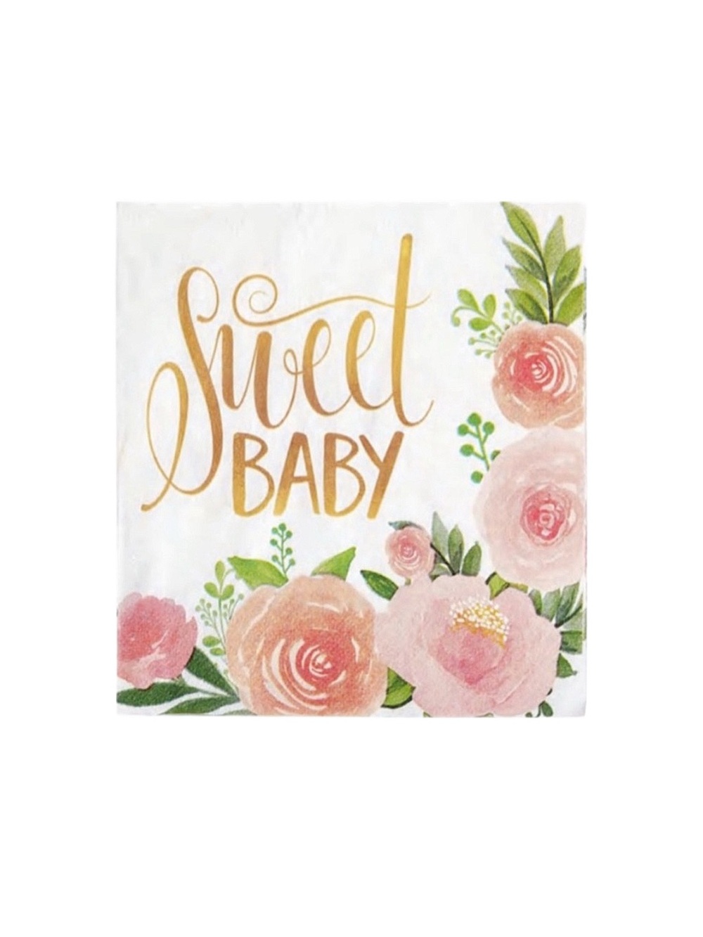 AMSCAN Floral Lunch Napkins 16 Per Package